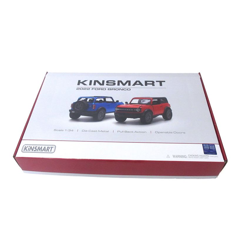 KiNSMART ミニカー 1:34 2022 フォード ブロンコ ハードトップ 3色