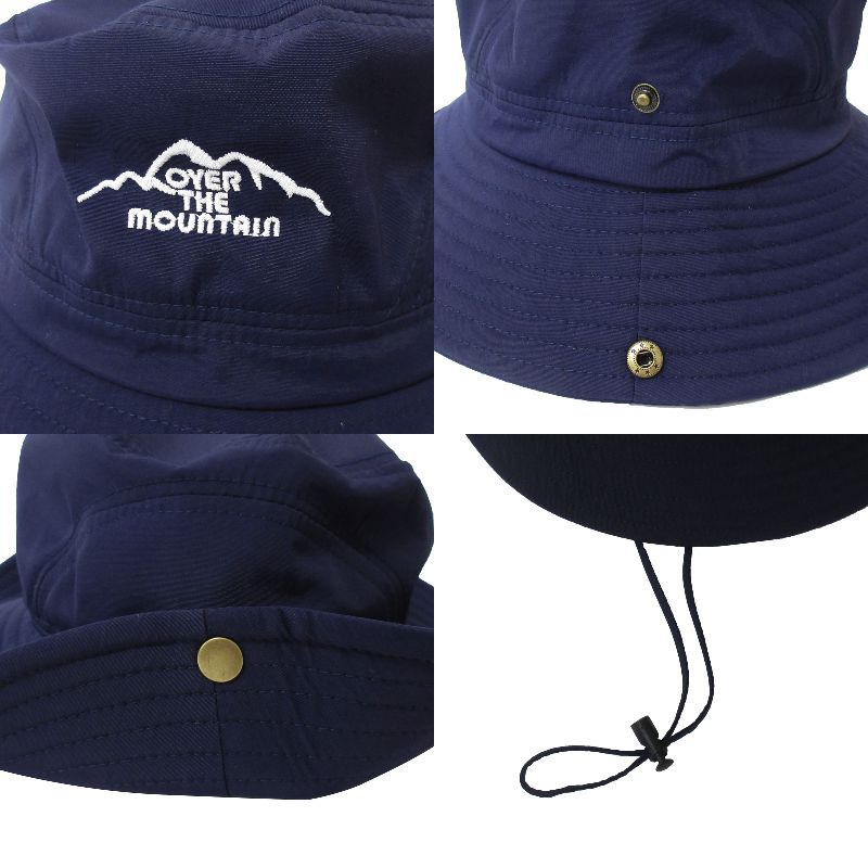 ネイビー 花柄 アウトドアハット ネイビー 花柄 アウトドアハット