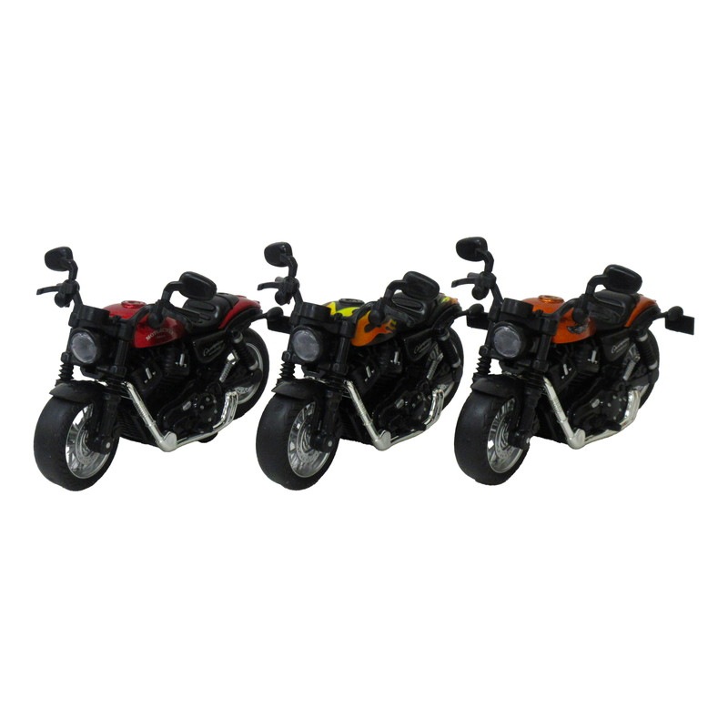 プルバックモーターサイクル アメリカン 3色アソート No.201-321