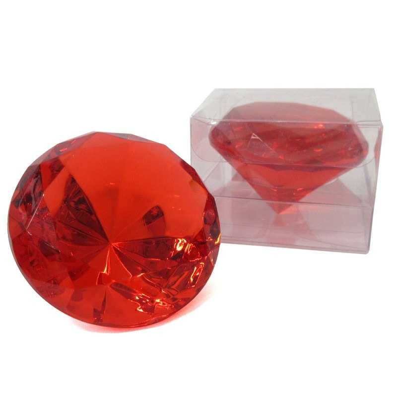 Big Diamond Ornament ビックダイヤモンド置物 ダイヤモンドオーナメント レッド No.208-302 | 世界の価値ある商品を