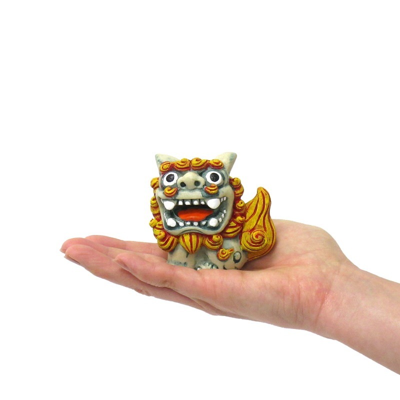 ポリ顔でかシーサー サックス/レッド No.208-870 | 世界の価値ある商品