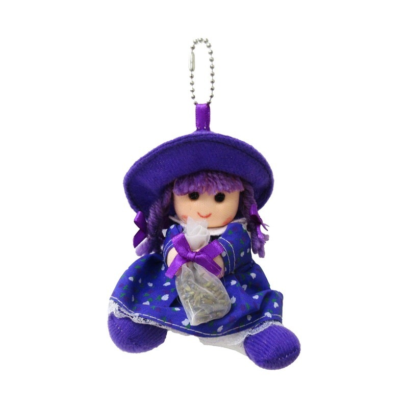 ラベンダー人形キーホルダー 紫帽子 No.207-312 | 世界の価値ある商品