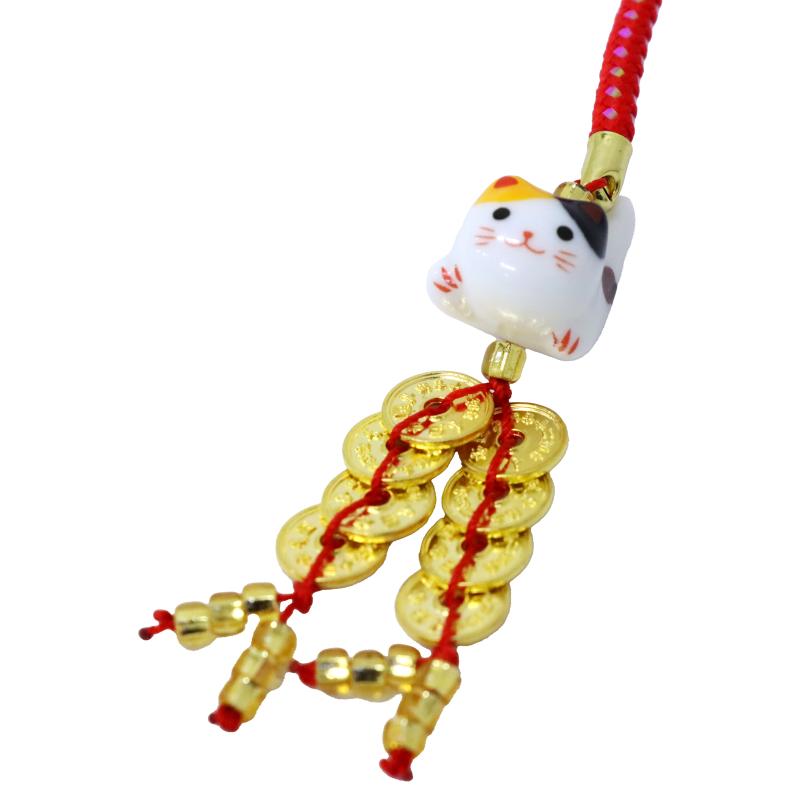 五円玉 ストラップ 開運にゃんにゃん ミケ No.604-812 | 世界の価値