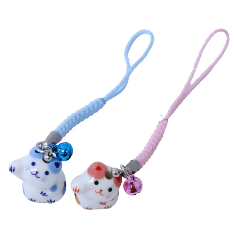 お招きにゃんにゃんペア ストラップ No.604-925 | 世界の価値ある商品