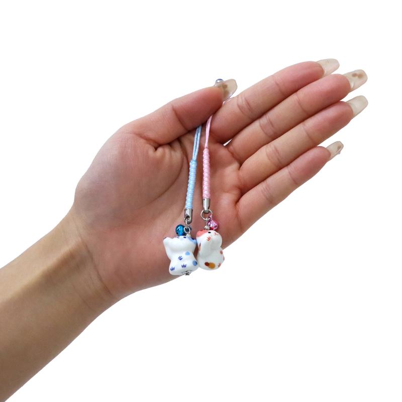 お招きにゃんにゃんペア ストラップ No.604-925 | 世界の価値ある商品