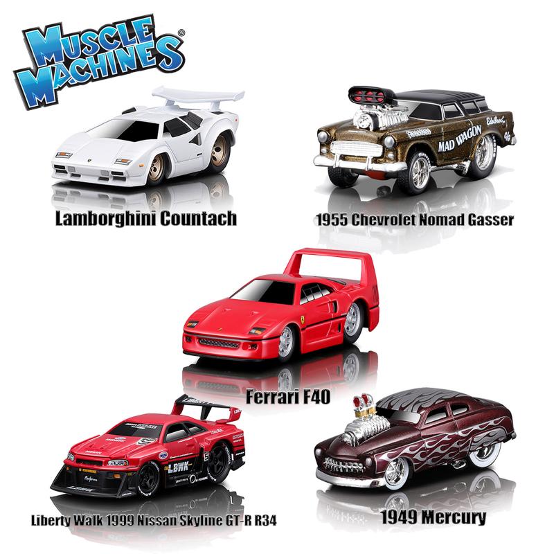 マッスルマシーン1/64　30台セット ミニカー」Maisto 1：64 マッスルマシーン B 5種アソート（48個
