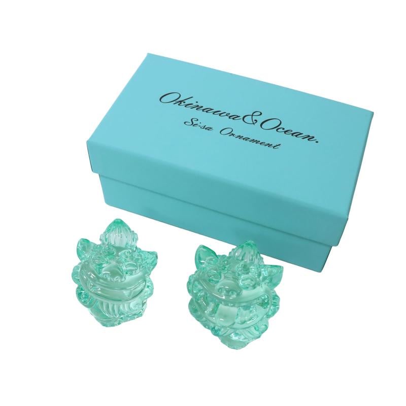 海のかけらシーサー グリーン No.120-593 | 世界の価値ある商品を