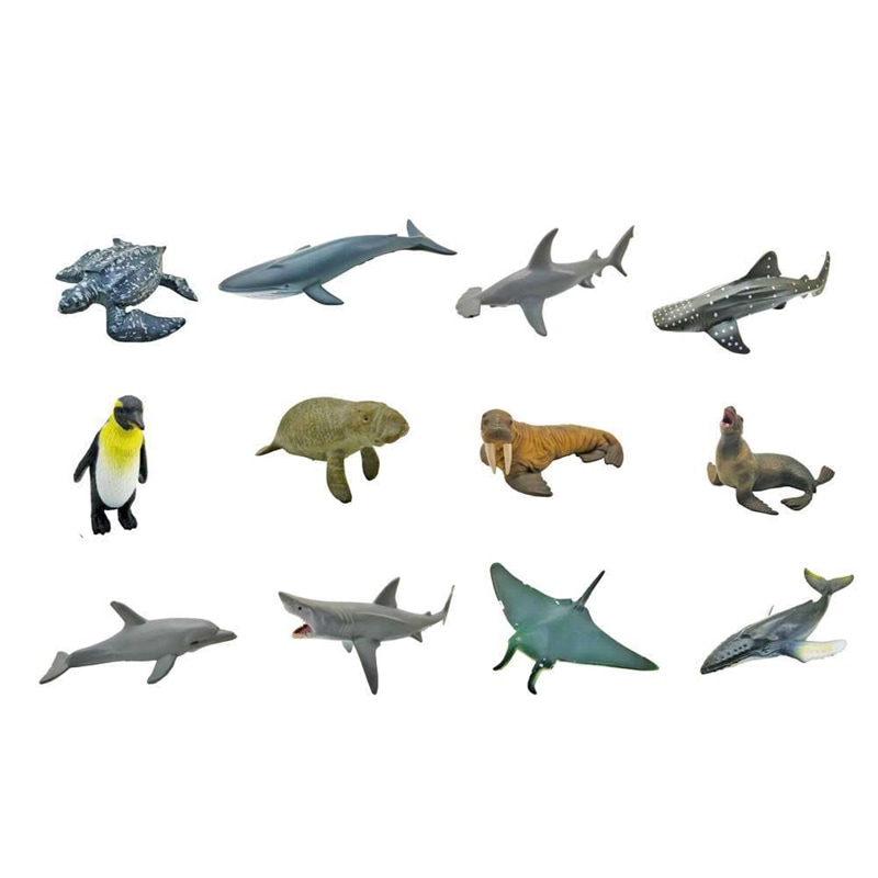 オーシャンアニマル ミニフィギュア 12種セット No.206-954 | 世界の