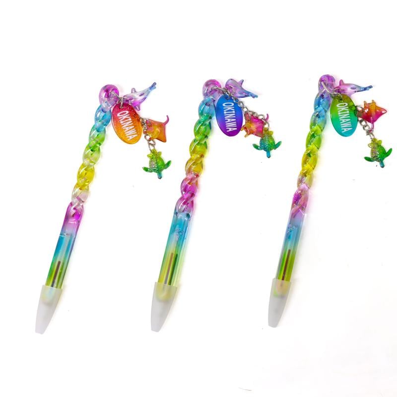 レインボーツイストロールペン 沖縄 3色アソート No.301-648