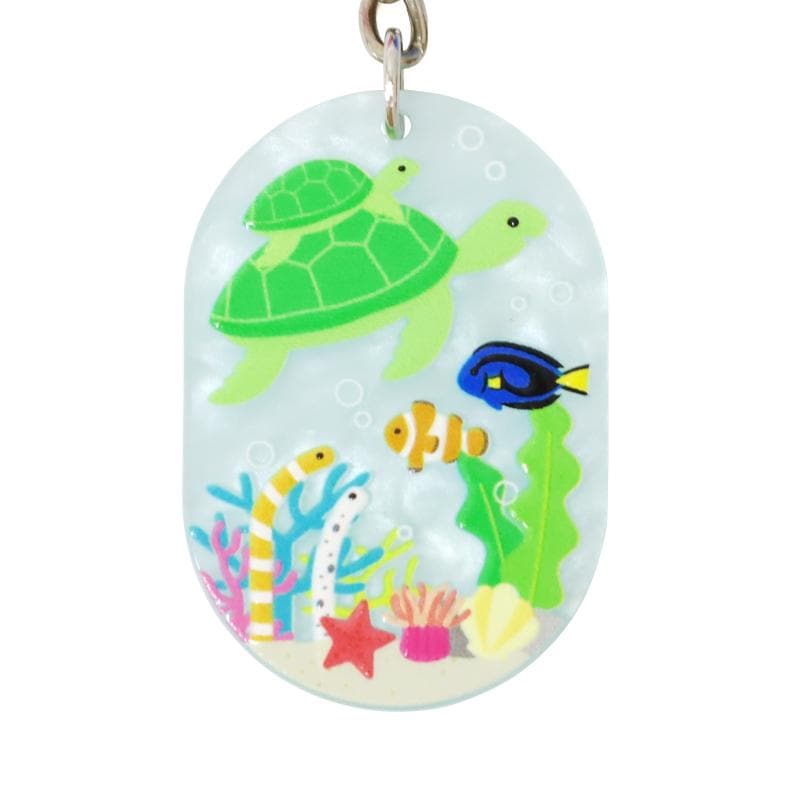 ウミガメ キーホルダー 水族館 ポケットクリッター ウミガメ キーホルダー 水族館 ポケットクリッター