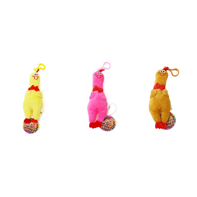 鳴く!!びっくりチキン マスコット 3色アソート No.206-344 | 世界の