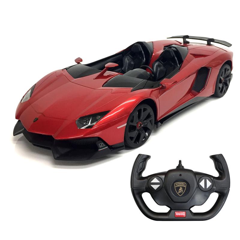 ［値下］電動ラジコンカー　ランボルギーニ　アヴェンタドール　赤 RASTAR 1:12 RC ランボルギーニアヴェンタドールJ No.200-870 | 世界の