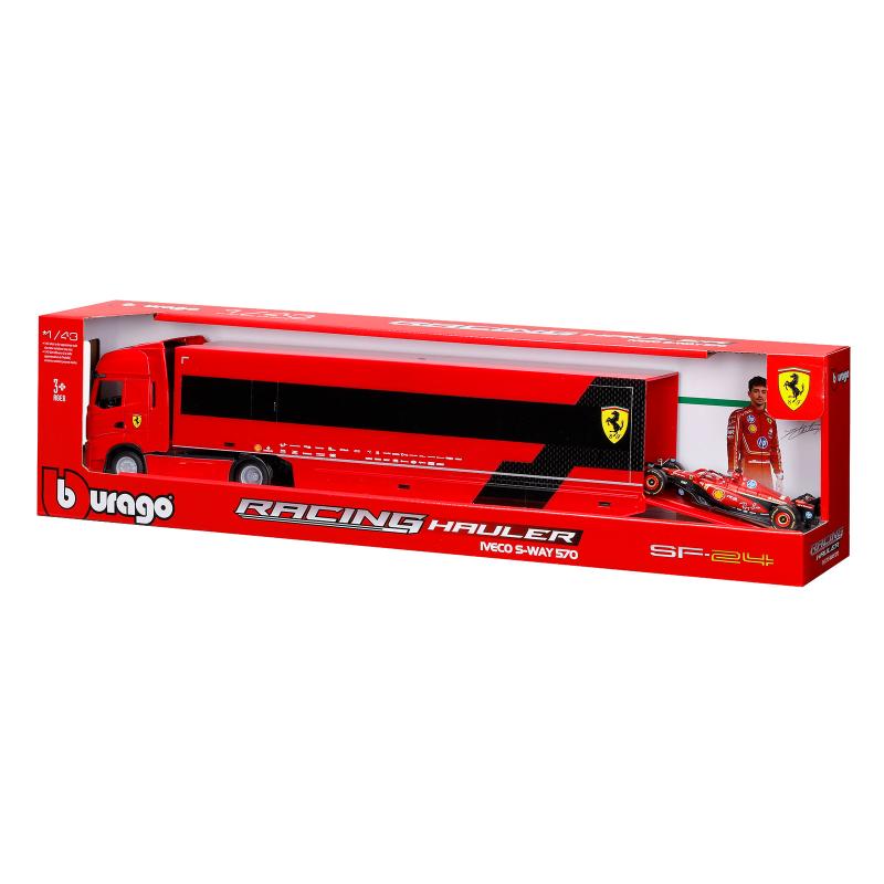 ブラーゴ 1:43 フェラーリ IVECOトレーラー+SF-24 No.200-434 | 世界の