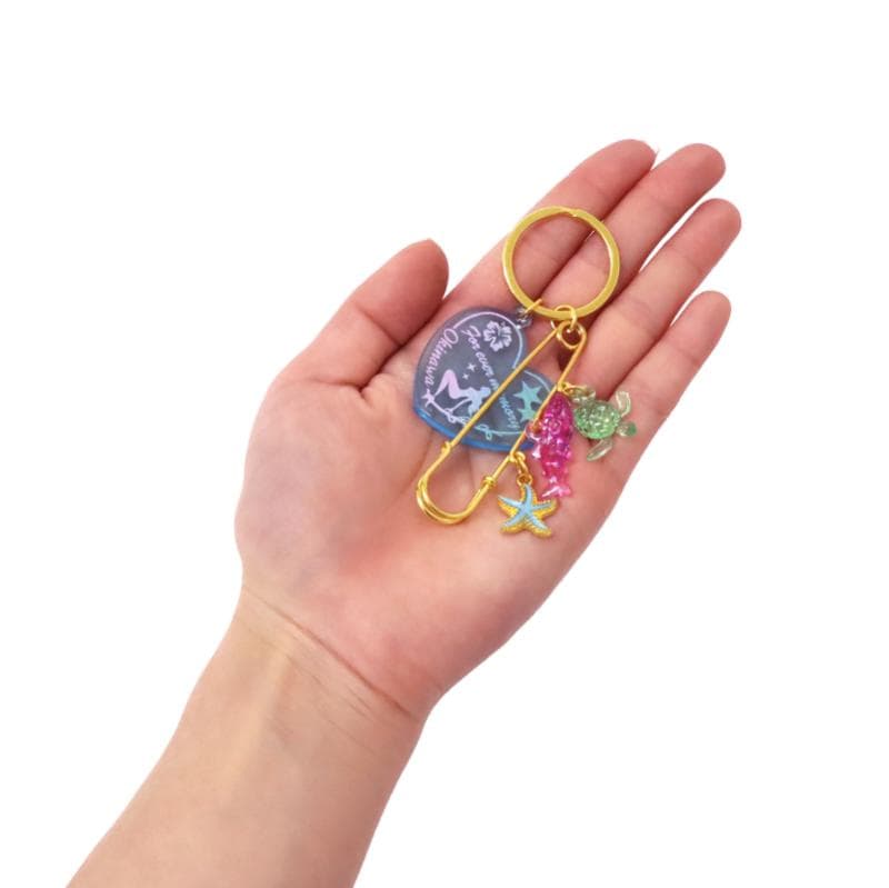 ブローチピンキーホルダー OKINAWA ブルー No.603-472 | 世界の価値