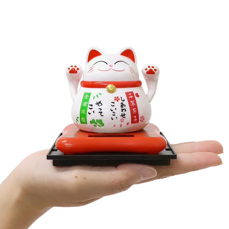 ソーラー招き猫 両手 9cm No.208-313 | 世界の価値ある商品をお客様の