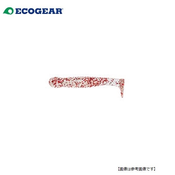 エコギア グラスミノー S #288 クリア レッドFlk. メール便配送