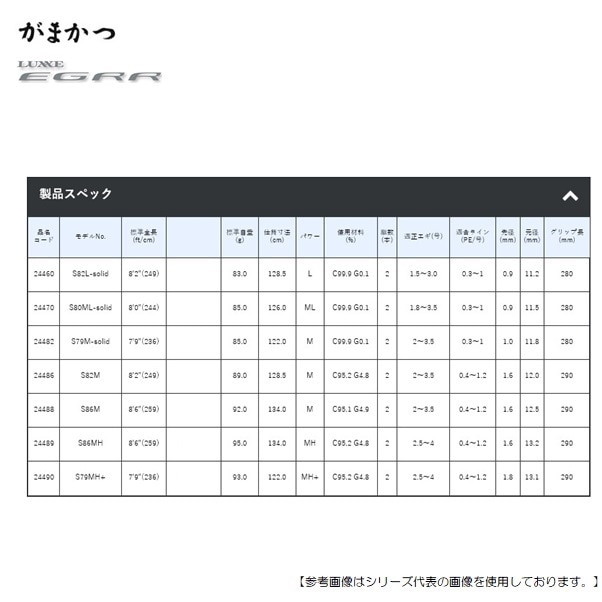 がまかつ ラグゼ EGRR S79MH+ 送料無料 [ロッド3] | すべての 