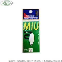 フォレスト ミュー 2.8ｇ Ｎｏ22 パールホワイト(パウダーラメ) メール便配送可 [ルアー4]
