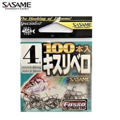 ササメ キスリベロ 100本 (ＴCフッ素コート) 4号 メール便配送可 [用品]