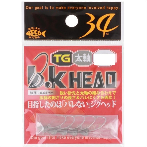 ３４サーティフォー Ｂ．Ｋヘッド ﾀﾝｸﾞｽﾃﾝ　1.0g メール便配送可 [用品]