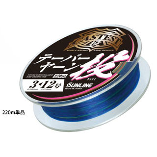 サンライン　CASTEST テーパーヤーン投　220m　#3-12【メール便可】