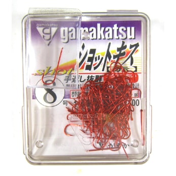 がまかつ　THE BOXシリーズ　ショットキス　赤　100本入【メール便可】