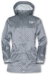 ダイワ　レインマックス100　レディースレインハーフコート　DR3801J　グレードット