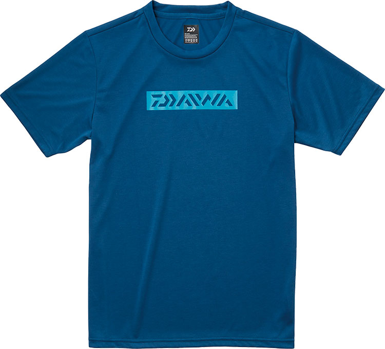 ダイワ　ショートスリーブボックスロゴTシャツ　DE-8621　マリンブルー【メール便可】