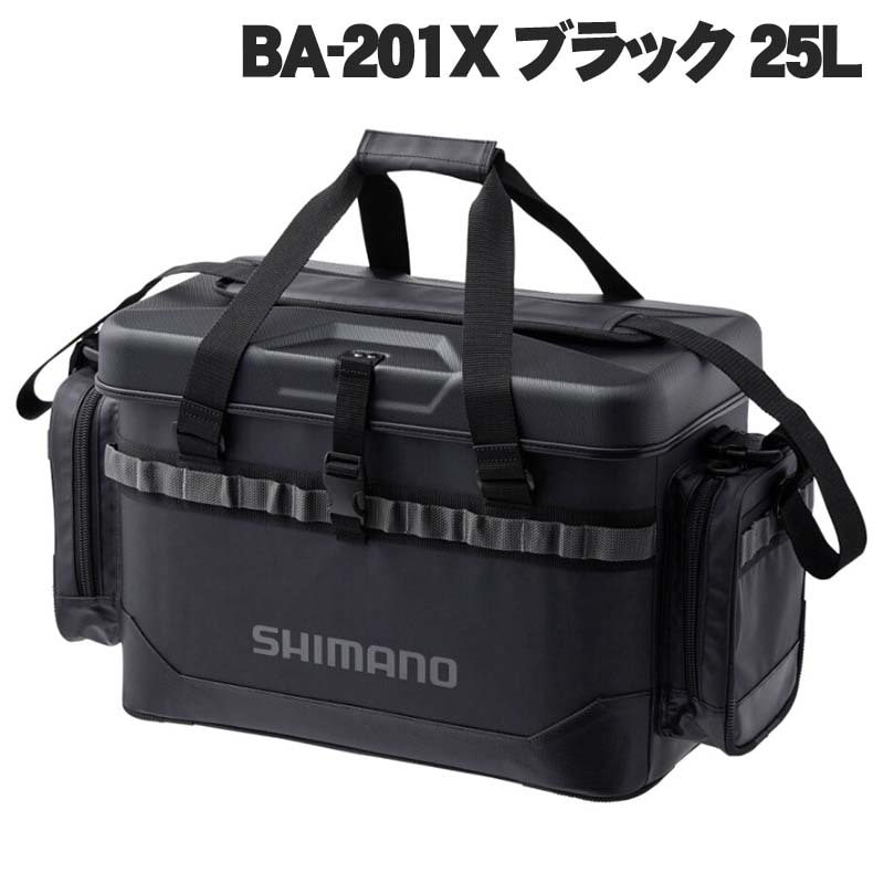 シマノ　ロックショア　タフタックルバッグ　BA-201X　25L　ブラック