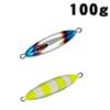 シーフロアコントロール　スナップ（リア2本フック付き）　限定チタンチャートゼブラグロー　100g【メール便可】|シーフロアコントロール|メタルジグ
