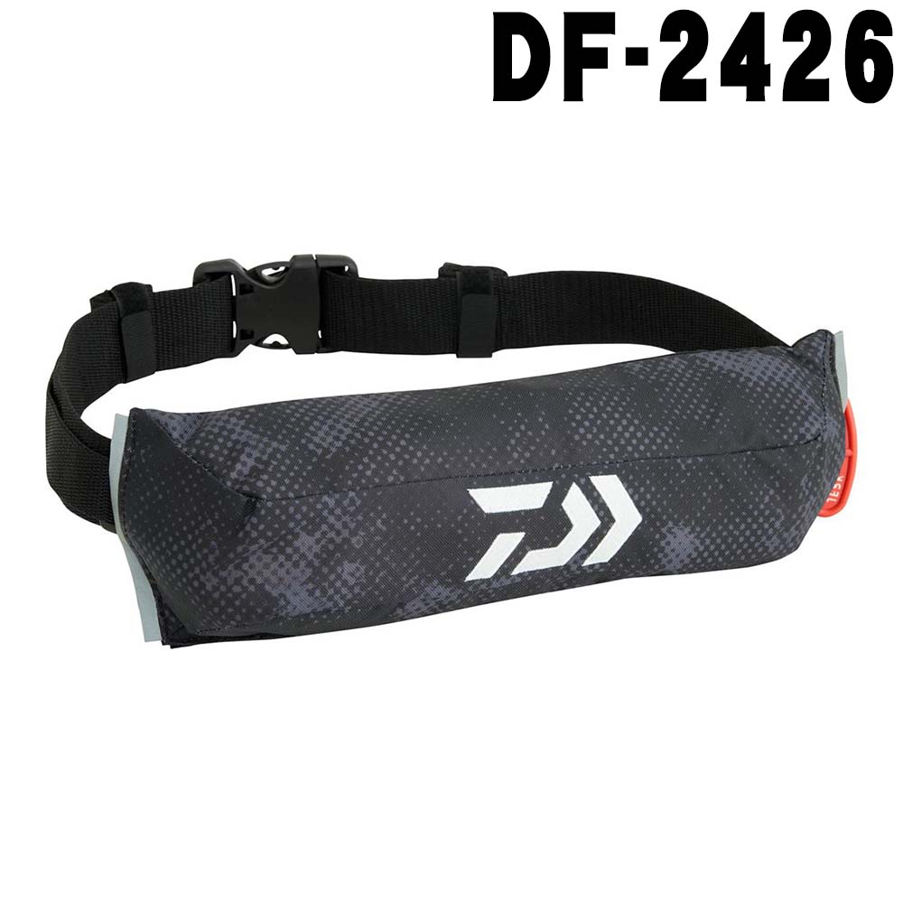 【3月予定】ダイワ　コンパクトライフジャケット　DF-2426（ウエストタイプ自動・手動膨脹式）　ブラックヘイズカモ　フリー