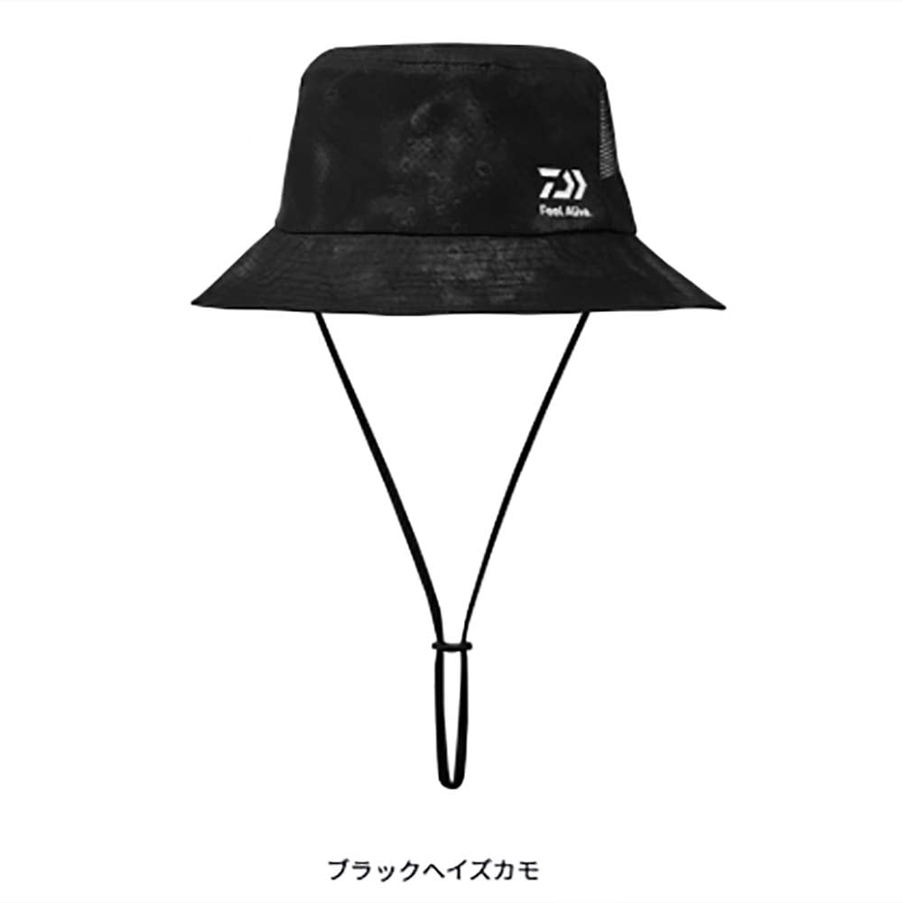 ダイワ　DC-4226　ハーフメッシュバケットハット　ブラックヘイズカモ　フリー