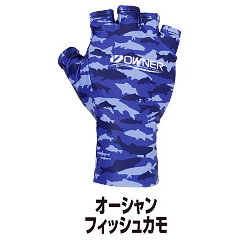 オーナー　サンブロック手甲　オーシャンフィッシュカモ【メール便可】