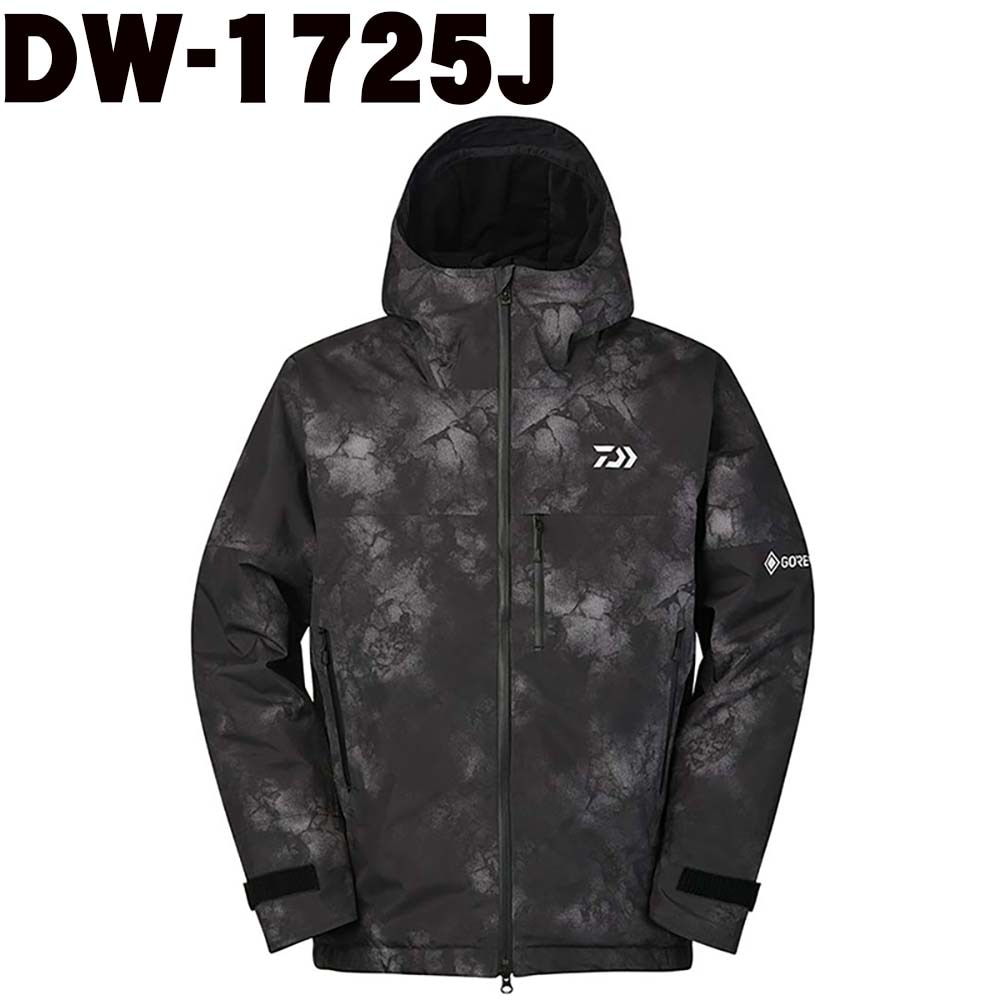 【10月予定】ダイワ　DW-1725J（ゴアテックスエクストラロフトウィンタージャケット）　ブラックフロー　L