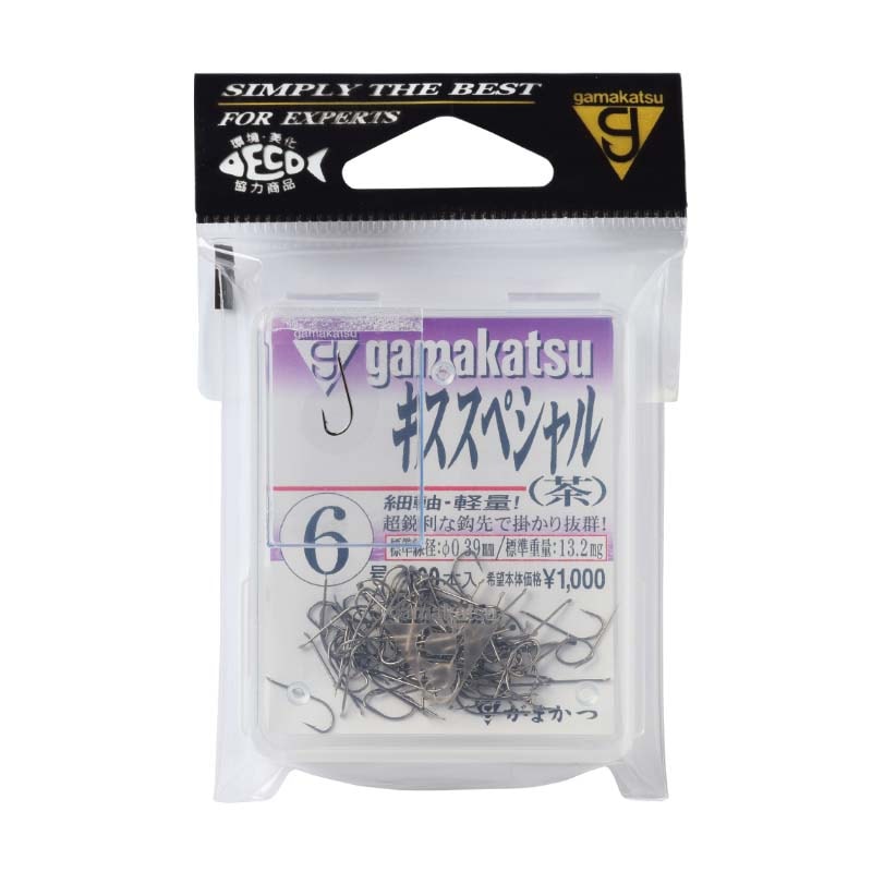 がまかつ　THE BOXシリーズ　キススペシャル　茶　100本入【メール便可】