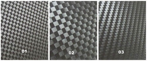 GM　カーボン柄シール【メール便可】