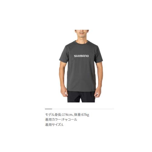 シマノ ドライロゴTシャツ ショートスリーブ Lサイズ シマノ ドライロゴTシャツ ショートスリーブ SH-021W ピュア