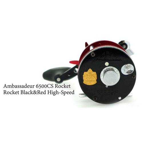 ABU アンバサダー 6500CSロケット ブラック/レッド ハイスピード 通販
