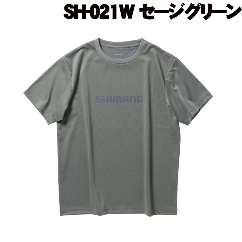 シマノ ドライロゴTシャツ ショートスリーブ SH-021W セージ