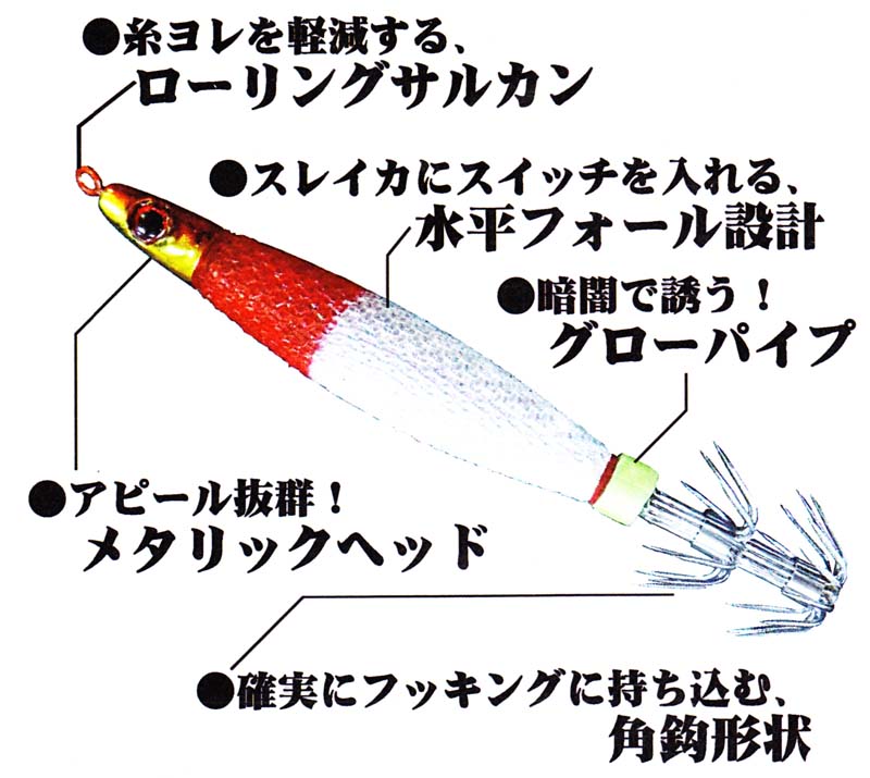 ハヤブサ 超攻撃型メタルスッテ タングスッテ 10号【メール便可