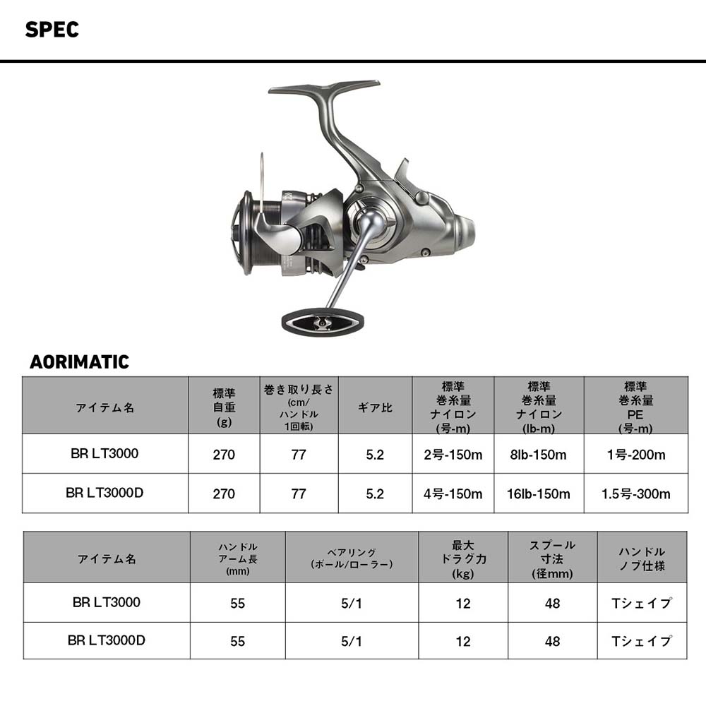 5月予定】ダイワ 26アオリマチックBR LT3000D通販｜釣具通販 いのまた