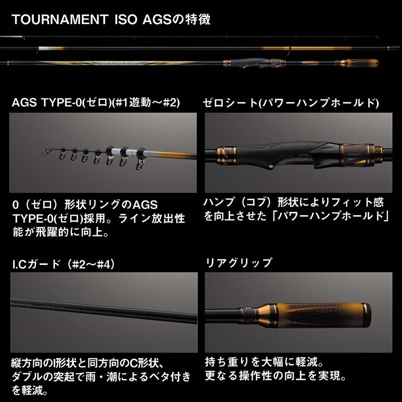ダイワ DAIWA 20トーナメントiso AGS 1.75-53 磯竿 ダイワ