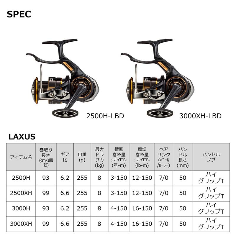 ダイワ 23ラグザス 2500H-LBD通販｜釣具通販 いのまた釣具店
