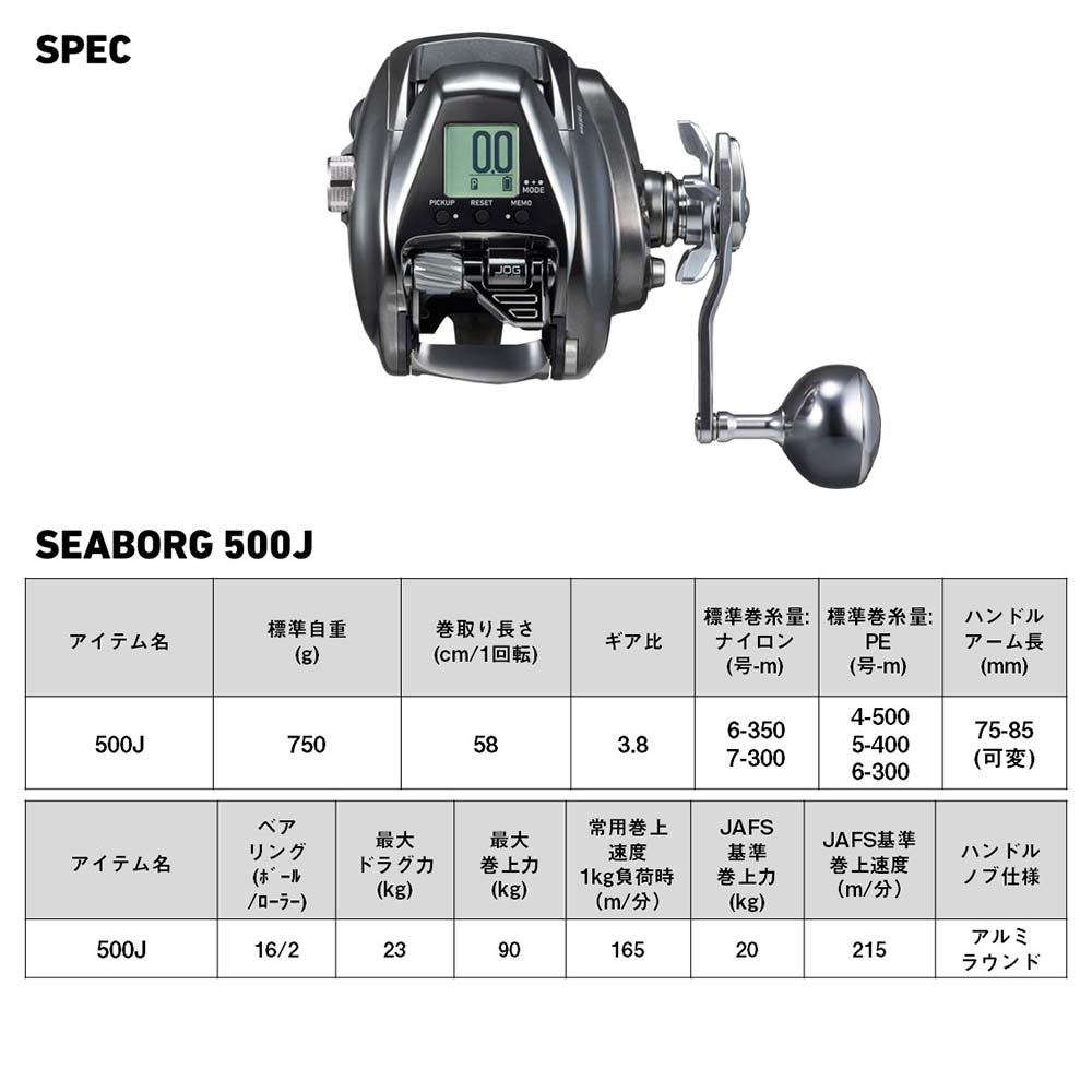 ダイワ 26 シーボーグ 500J 26 シーボーグ #500J – フィッシングマックス WEBSHOP