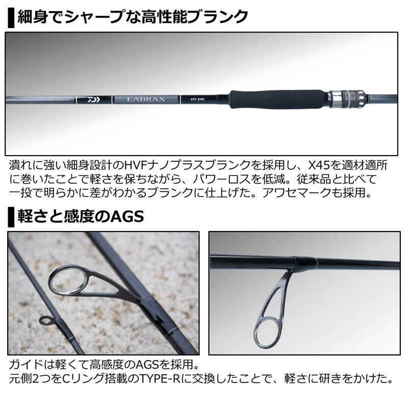 大型品】ダイワ 21ラブラックスAGS 96ML通販｜釣具通販 いのまた釣具店