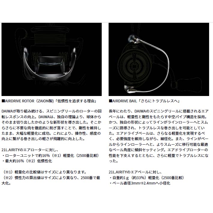 ダイワ 23エアリティ ST SF2000SS-P通販｜釣具通販 いのまた釣具店