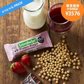 �����ƥ�Хå� �ץ��ƥ���С� ���ȥ��٥꡼ 12�� Seitenbacher Protein Bar Strawberry