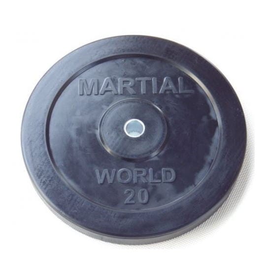 マーシャルワールドジャパン ラバープレート穴径28mm 20.0kg RP20000