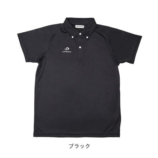 phiten ファイテン ポロシャツ（ライト） 半袖 ブラック S JG293103