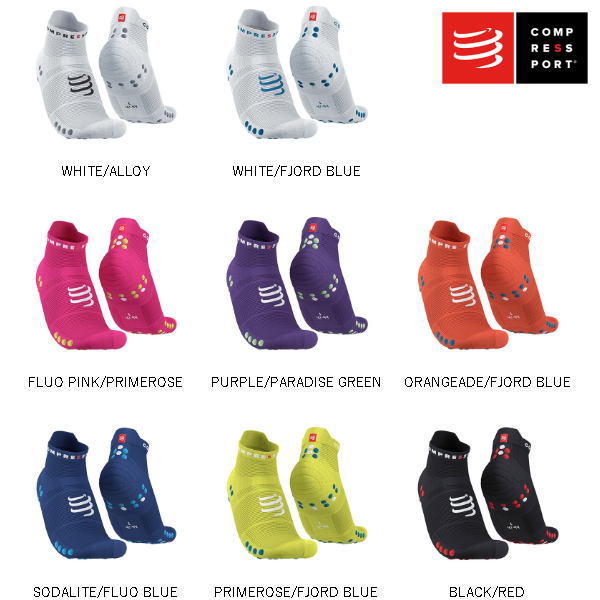 Compressport ����ץ쥹�ݡ��� ���˥� �ץ��졼���� ���å��� V4.0 ��� ���� Pro Racing Socks v4.0 Run Low XU00047B